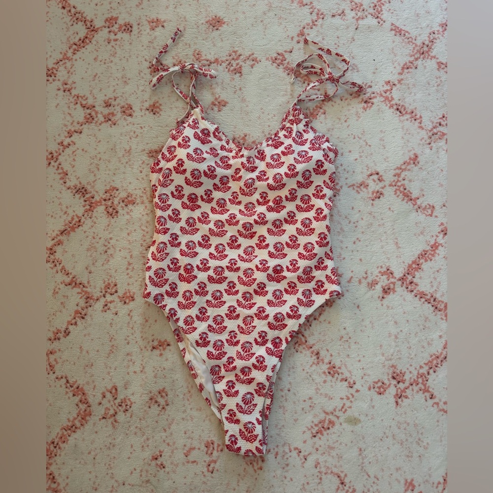 Roller Rabbit Red and White One Piece Swimsuit